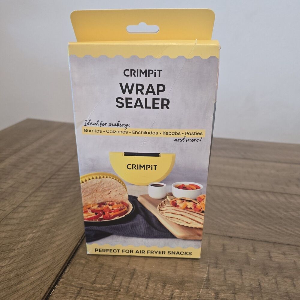 New CRIMPiT Crimper for Wraps Burritos Calzones Enchiladas Tortilla Sealer